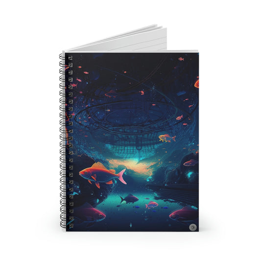 Endless Swim - Spiral Notebook With Lines