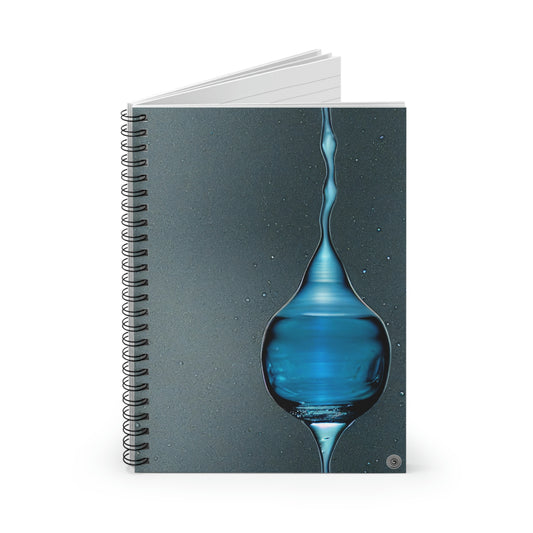Droplet Dance - Spiral Notebook With Lines